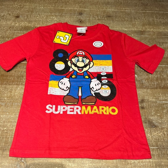 Super Mario Kids T-shirt Sz Medium 7/8 - Picture 1 of 5